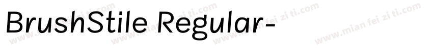 BrushStile Regular字体转换